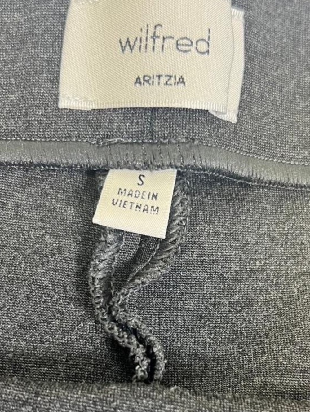 Wilfred Aritzia Skirt Gray Rayon Blend Small - Picture 3 of 8
